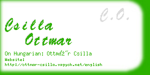 csilla ottmar business card